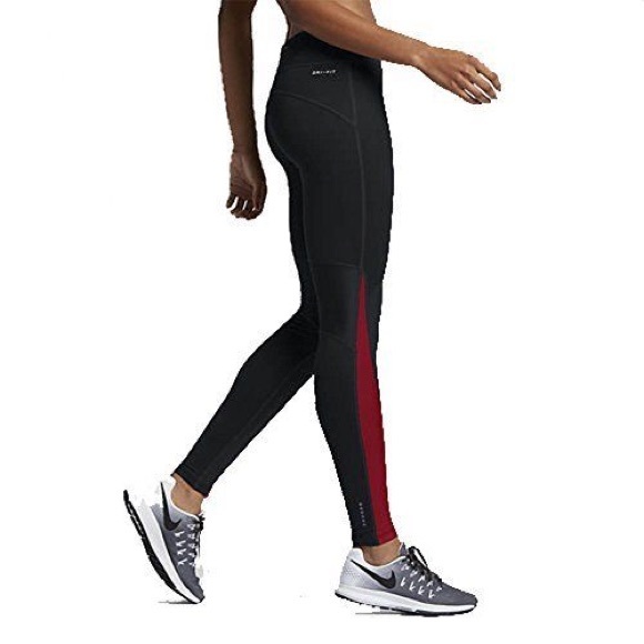 nike leggings red and black